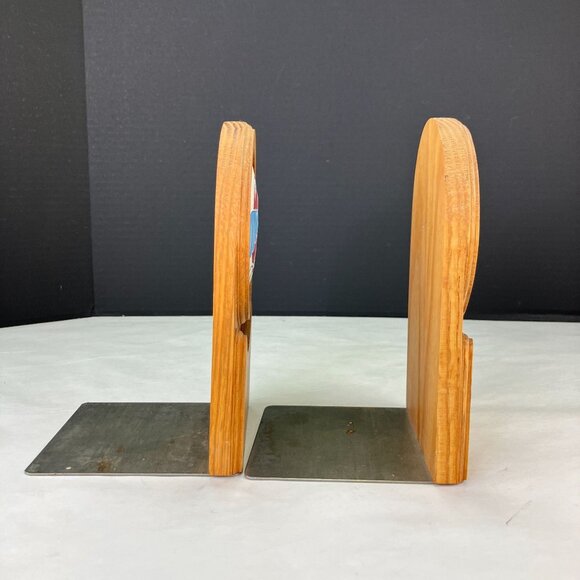 Vintage Southwestern Eagle Wood & Tile Bookends - Picture 6 of 12